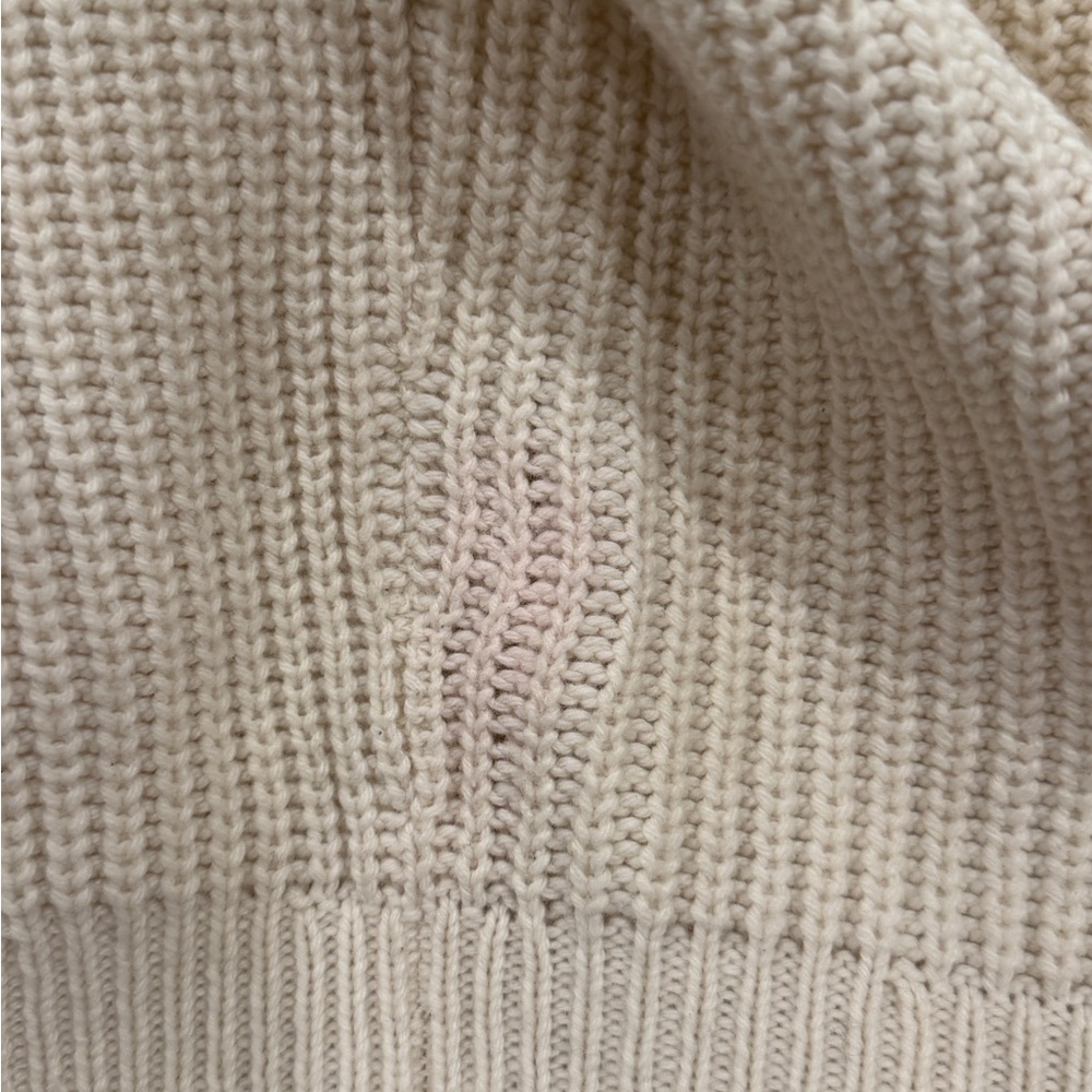 Sezane Cream V-Neck Sweater - Picture 6 of 6